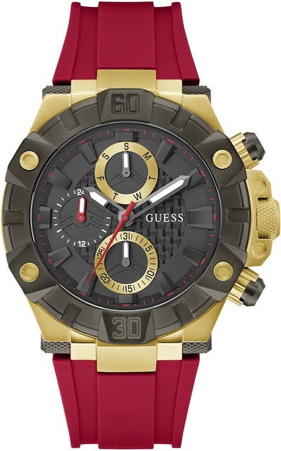 Guess Armbanduhr Ignite, Quarz, Edelstahl, 50 mm, Herren, Schwarz - Bild 1