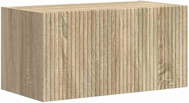 vidaXL TV-Wandschrank modern in Eiche Braun mit Türen und Regalfächern, B/T/H: 60 x 31 x 29,5 cm - Bild 1