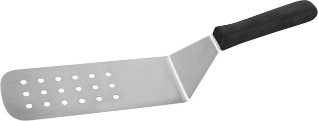 Schneider Pfannenwender gelocht aus Edelstahl und Kunststoff in Schwarz und Silber, Länge: 38 cm - Bild 1