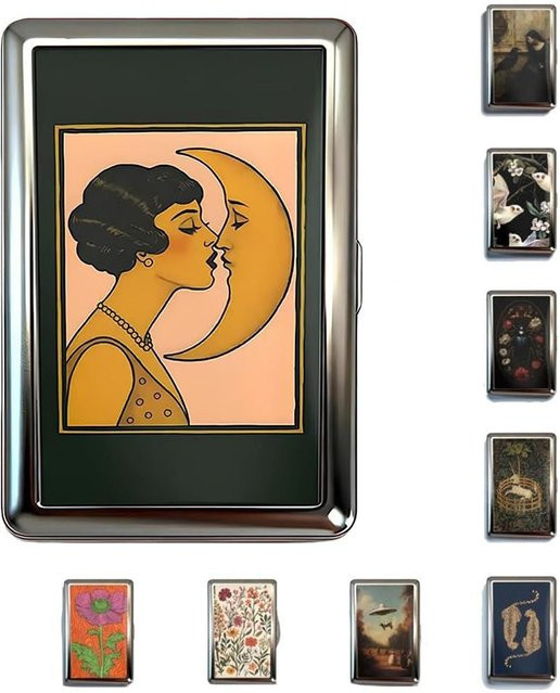 Multifunktionales Kartenetui aus Metall im Vintage-Stil, mehrfarbig - Bild 1