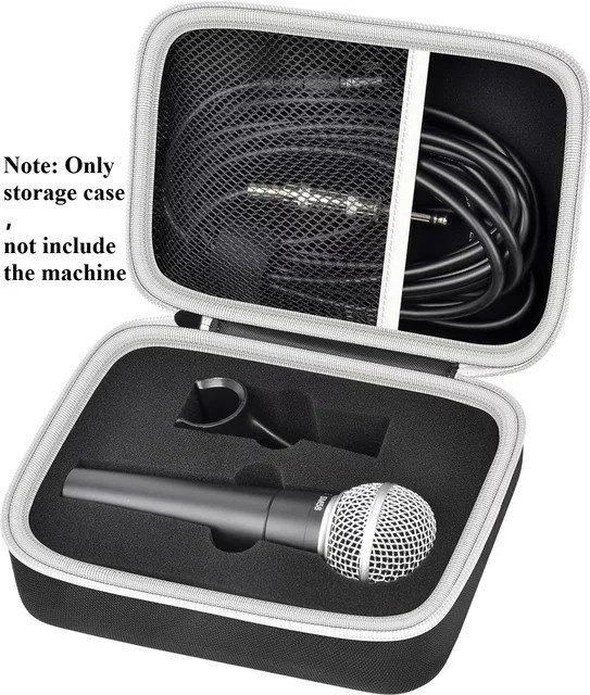 Schwarze Mikrofonhülle kompatibel mit Shure SM58, SM57, PGA48, SM58S, BETA 58A und PGA58 dynamischen Gesangsmikrofonen - Bild 1