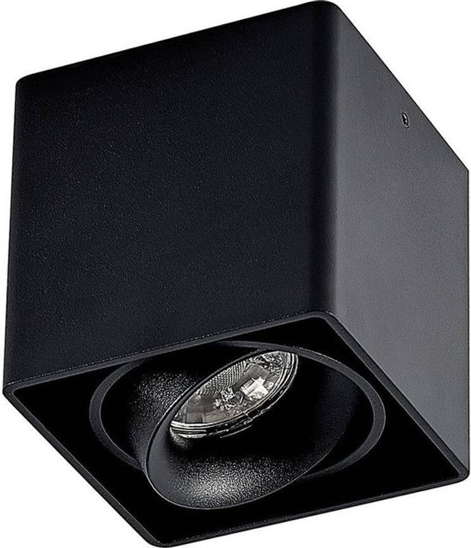 Arcchio Deckenlampe kubika aus Aluminium in Schwarz für Flur und Treppenhaus mit GU10 Fassung - Bild 1