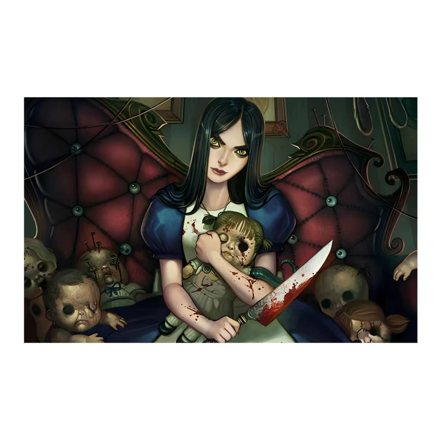 Kayou Wandteppich Game Alice Madness Returns mit abstraktem Muster in Multicolour, Rechteckig, Breite: 70 cm, Höhe: 50 cm - Bild 7