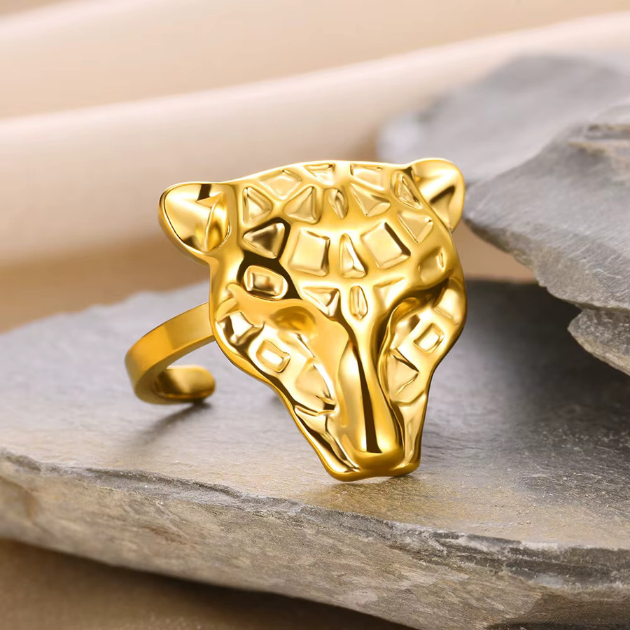 HPTOTMG Schlangenringe Edelstahl, 18 Karat vergoldet, Gold, Unisex - Bild 1
