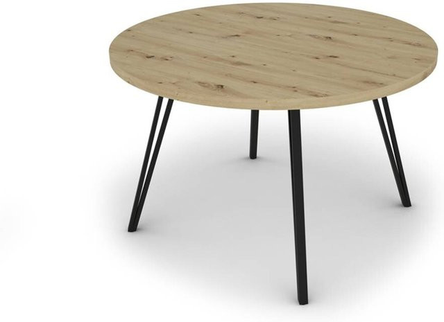 Esstisch MARTA von byLIVING in Eiche Artisan Nachbildung, Farbe Braun, H x B x T: 76 x 120 x 120 cm - Bild 1