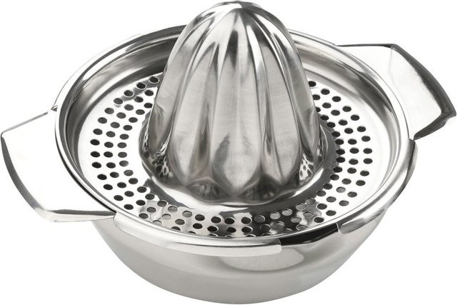 Fackelmann Zitronenpresse Citrus Press aus Edelstahl, Silber, 2-teilig, Durchmesser: 16 cm - Bild 1