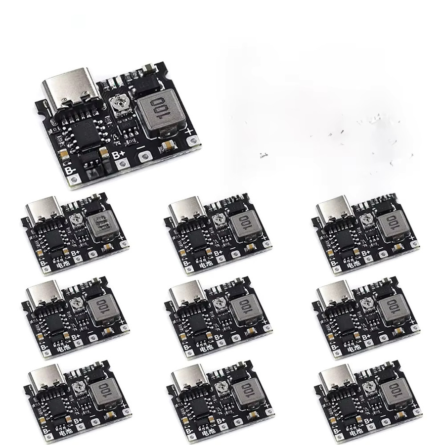 TP4056 DIY Kit Lithium Li-Ion 18650 Ladegerät mit DC-DC Step Up Boost Modul, 3,7 V 4,2 V, Schwarz - Bild 4