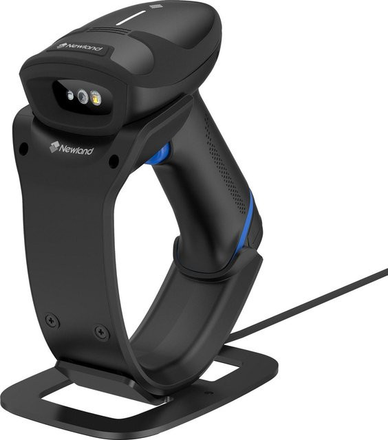Newland HR33 Marlin 2D Bluetooth Scanner Kit mit Ladestation und USB-Kabel, Weiß, IP52, OCR-Funktion - Bild 1