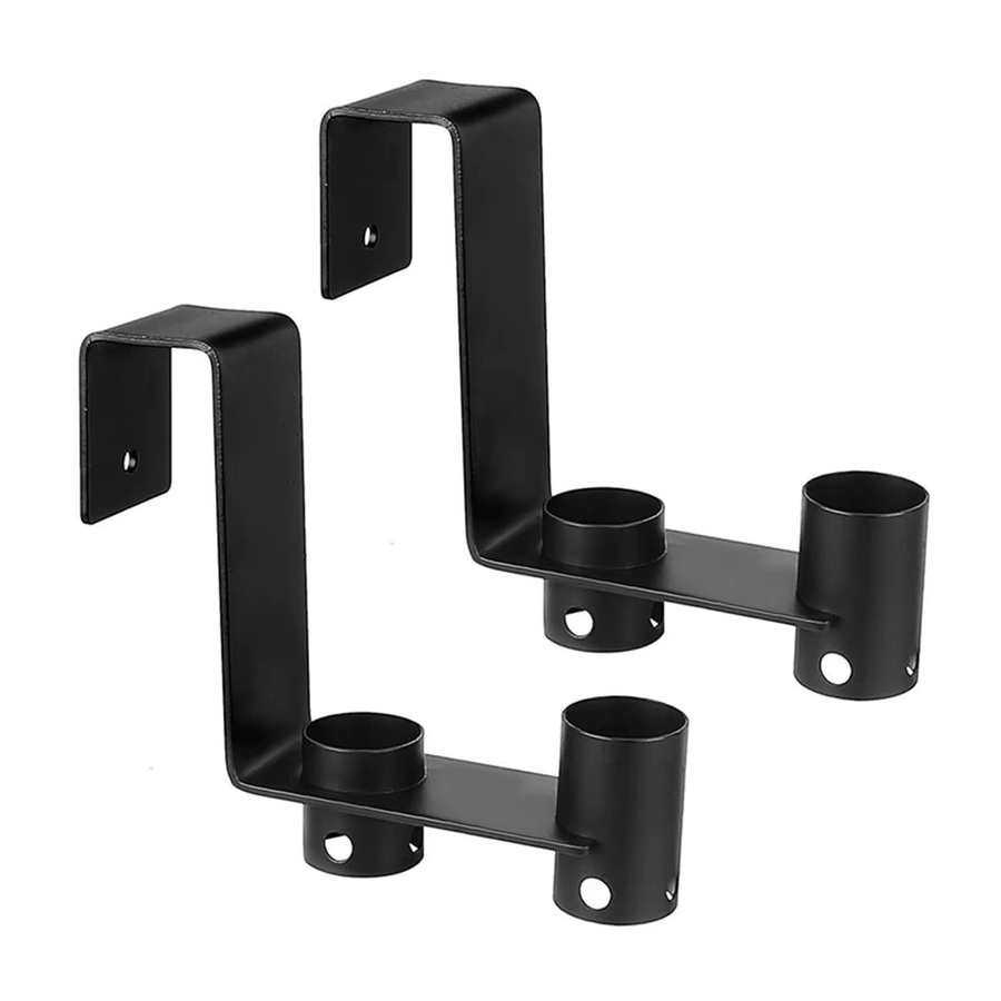 2er-Set Shunmaii Poolzaunhaken aus Metall in Schwarz zur Organisation von Poolwerkzeugen wie Bürsten, Laubkeschern, Netzen und Saugköpfen - Bild 4