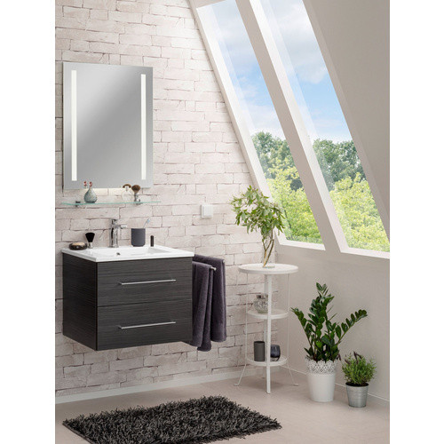 FACKELMANN Waschplatz-Set B.PERFEKT in Braun mit LED-Beleuchtung und Soft-Close-Türen, Breite: 60 cm - Bild 2