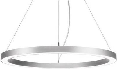 Brumberg LED-Pendelleuchte in Silber und Weiß, dimmbar, rundes Ringdesign - Bild 1