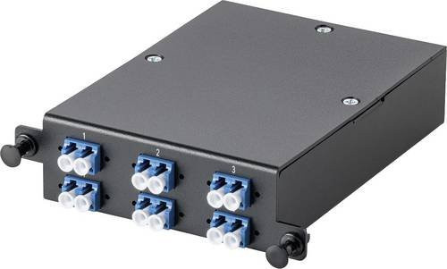 Digitus DN-96343-2/9 LWL-Verteilerplatte in Schwarz, Blau und Weiß - Bild 1