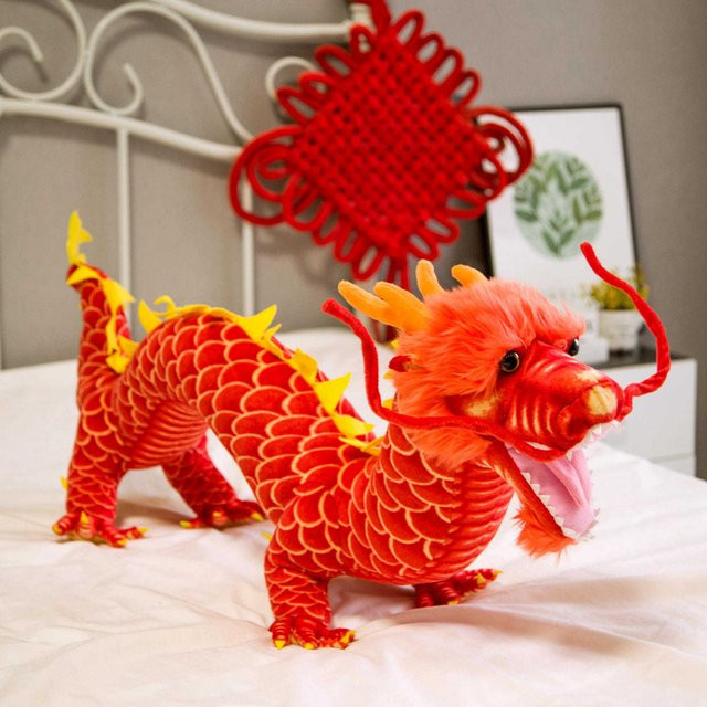 ZOCO Glücksdrachen Puppe, Plüschtier, weiß, ab 12 Jahren - Bild 1