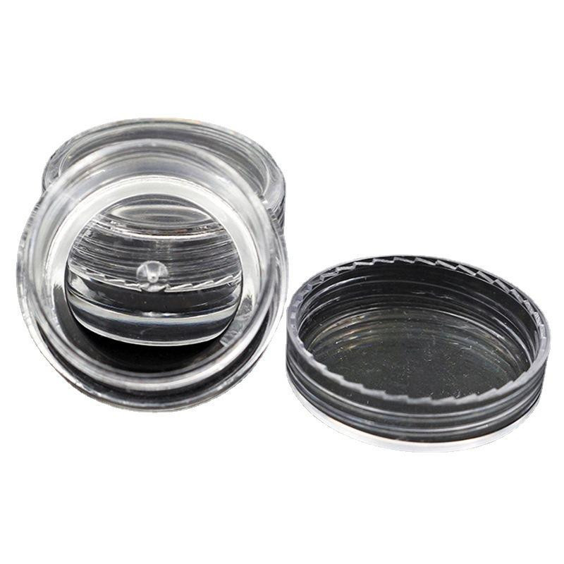 Transparente runde Plastikdose von DIYelecs als versiegelte kleine Verpackungsbox für Diamanten oder Puder - Bild 2