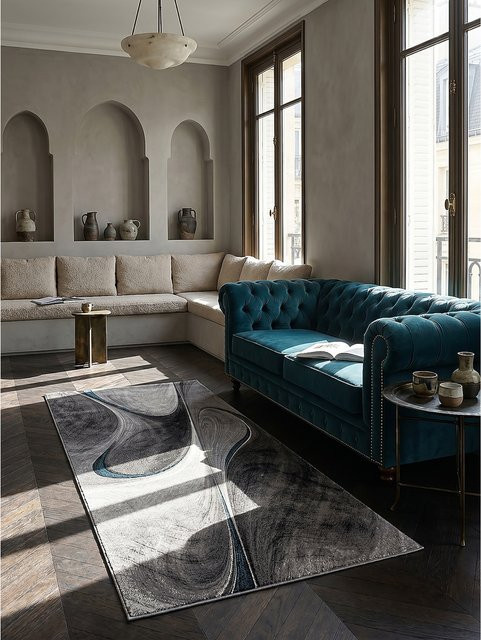 Läufer Kadima Design aus Polypropylen in Grau, B/H: 80 x 150 cm - Bild 1