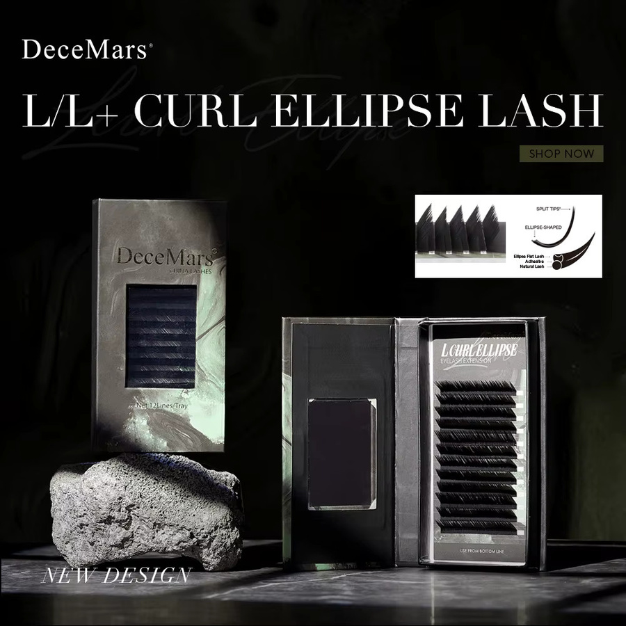 DeceMars Curl Ellipse Lash Wimperncurler, 12-reihig, Tablett - Bild 2