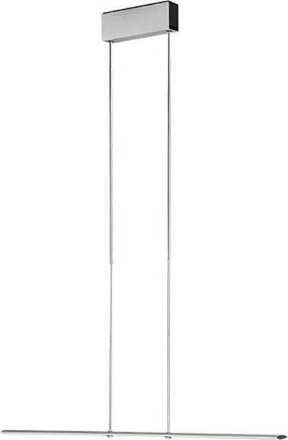 Baltensweiler Let D 100 LED-Pendelleuchte aus eloxiertem Aluminium in Silber, dimmbar, warmweiß (2700K), B/T/H: 100 x 100 x 3,8 cm - Bild 1