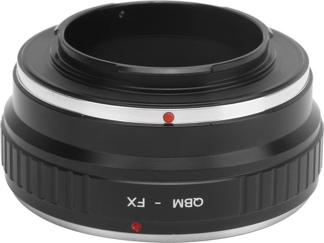 Fikaz Objektivadapterring für Rollei QBM-Bajonett auf Fujifilm X-Serie, Schwarz - Bild 1
