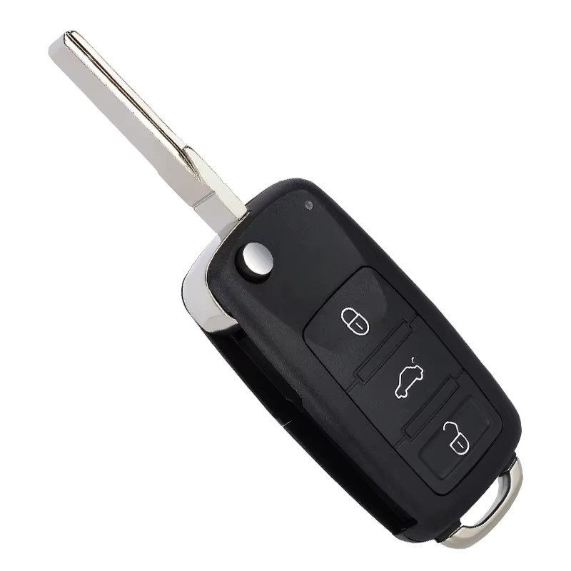 KEYECU Ersatz-Flip-Fernbedienungsschlüsselanhänger für Audi A8 S8 2003–2009, 315 MHz ID46, Schwarz - Bild 4
