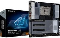 Gigabyte TRX50 AI TOP Mainboard, E-ATX, Socket sTR5, AMD TRX50 Chipsatz, DDR5, Wi-Fi 7, Bluetooth, 2 x 10 Gigabit LAN, USB4, USB-C, Schwarz/Silber - Bild 1