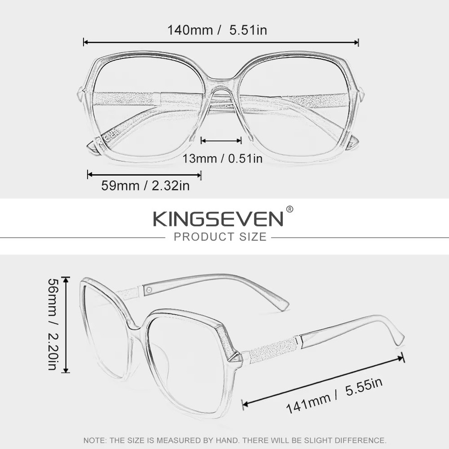 KINGSEVEN Sonnenbrille Schmetterling, Vollrand, Kunststoff, Damen, polarisiert - Bild 2