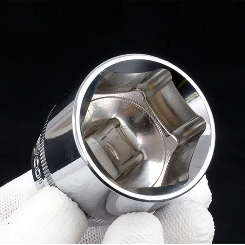 WEELEE Steckschlüssel-Set aus Chrom-Vanadium-Stahl mit 1/2-Zoll-Antrieb in Silber für Autoreparatur und DIY - Bild 3