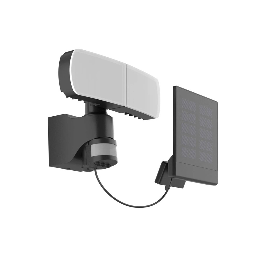 Arcchio Lissano 9936010 LED Solarleuchte für Außen in Schwarz, moderne 1-flammige Wandleuchte mit Bewegungsmelder und Dämmerungssensor, spritzwassergeschützt IP44 - Bild 2