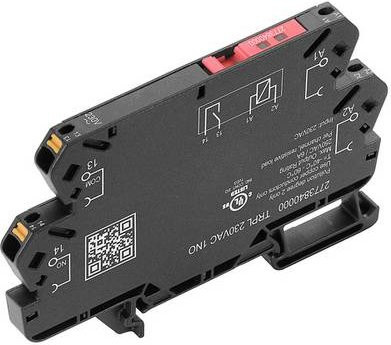Weidmüller Koppelrelais TRPL 120VAC 1NO, 120 V/AC, 6A, 1 Schließer, Schwarz, 10 Stück - Bild 1