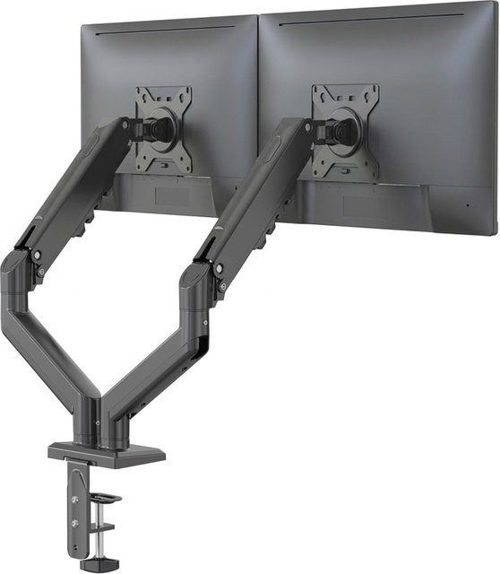 hjh OFFICE Monitorhalterung Ergomount GF2 aus Aluminium und Stahl in Schwarz - Bild 1