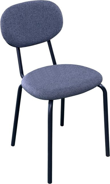 HTI-Living Stuhl Anella Dunkelgrau mit Stoffbezug und Metallgestell für Esszimmer und Küche - Bild 1