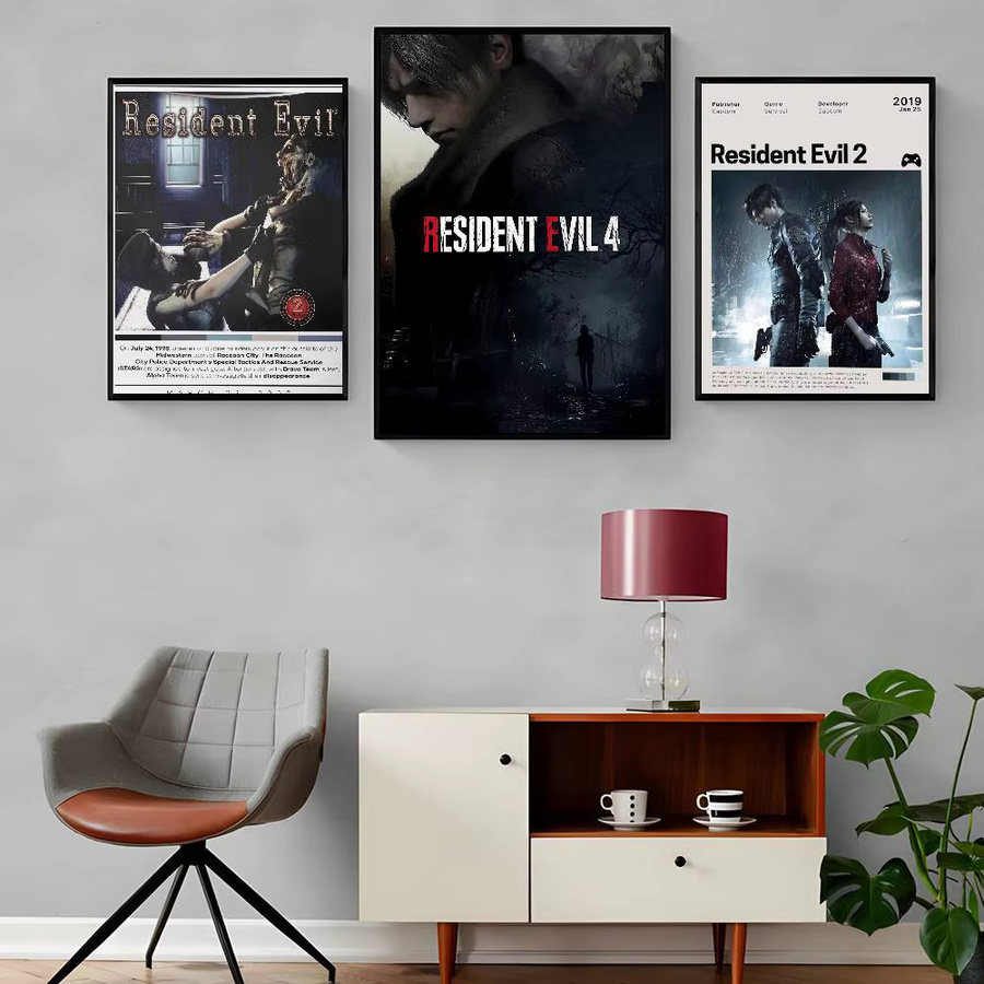Kayou Residents Evil Videospiel Poster Wasserfester Selbstklebender Papieraufkleber in Mehrfarbig - Bild 2