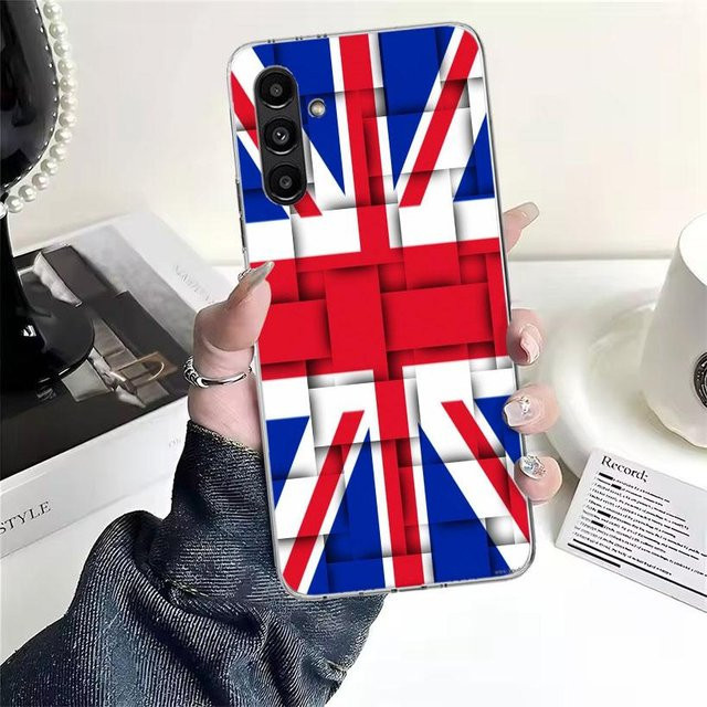 Union Jack England UK Flagge Handyhülle für Samsung Galaxy A-Serie (A05S, A13, A14, A15, A16, A17, A23, A24, A25, A33, A34, A35, A36, A37, A53, A54, A55, A56, A57), Multicolor - Bild 1