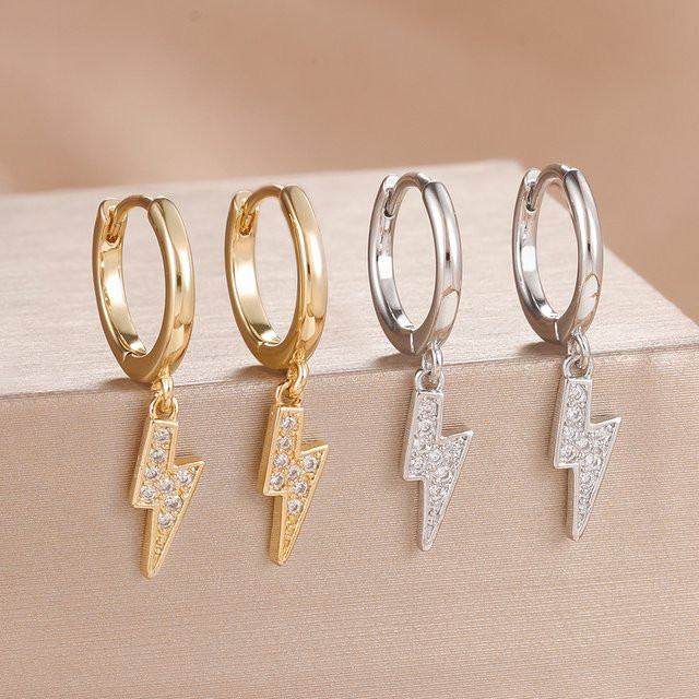 Maodane Ohrringe, goldfarben, Zirkonia, Damen - Bild 1
