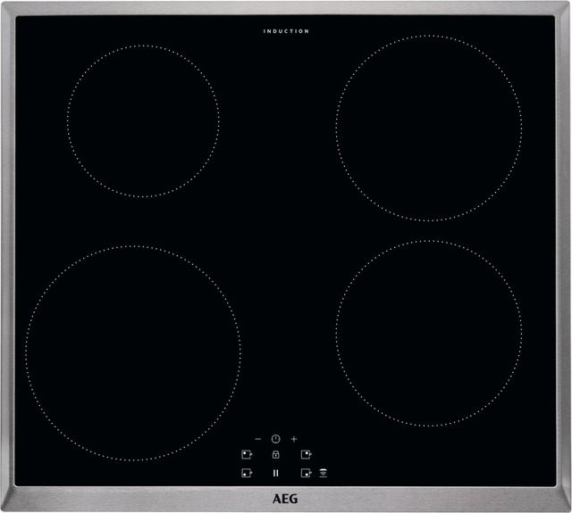 AEG Glaskeramik-Induktions-Kochfeld IEB64000XB in Schwarz und Edelstahl - Bild 1
