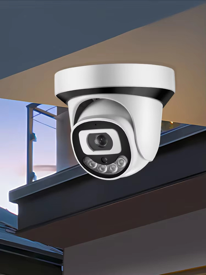 HAMROLTE 4K 8MP PoE Dome IP-Überwachungskamera mit Farbnachtsicht, AI Menschenerkennung und Zwei-Wege-Audio, ONVIF, ICSEE H.265X, Weiß - Bild 5