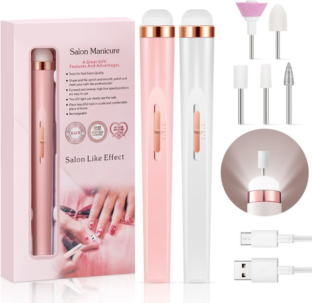 Yikoolin Elektrische Nagelbohrmaschine, Tragbar, Unisex - Bild 1