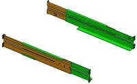 PowerWalker Rack Mount Kit RK7 1U Einbauschienen multicolour - Bild 1