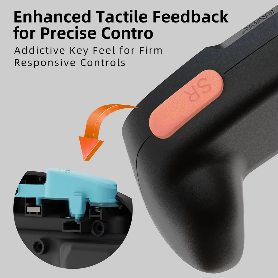 Skull & Co. Savage Raven MiniGrip Joy-Con Grip für Nintendo Switch, links und rechts, Schwarz - Bild 2