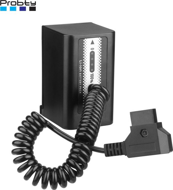Dummy-Akku Stromkabel für Panasonic DVX200 UX90 UX180 PV100 PX298 und AG-VBR59 in Schwarz - Bild 1