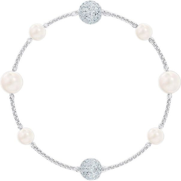 Swarovski Armband, Roségold, Kristall, Perle, Damen - Bild 1