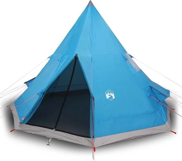 Furnicato Campingzelt Tipi in Blau, B/T/H: 367 x 367 x 259 cm - Bild 1