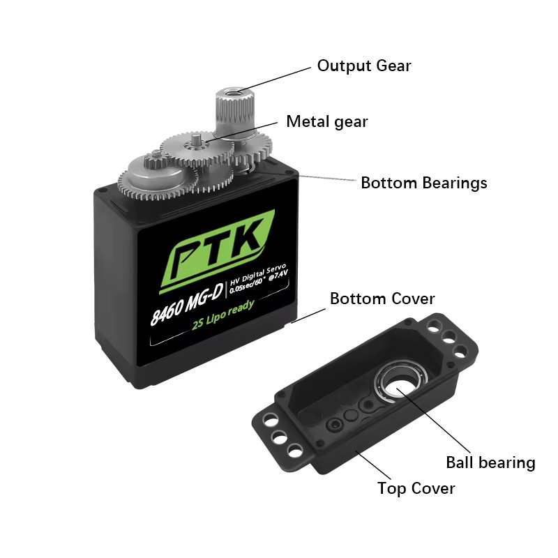 PTK MG-D9g Digitaler Servo mit Metallgetriebe - Bild 2