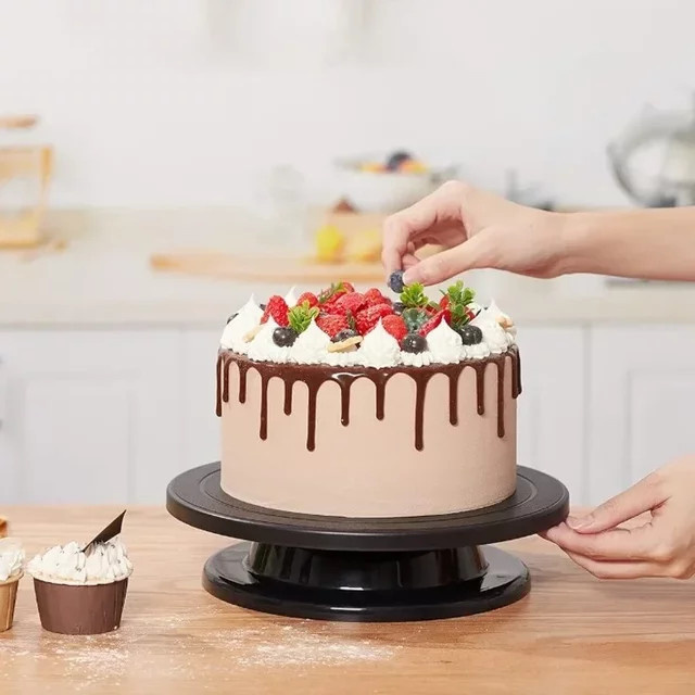 DIY Kuchen Plattenspieler Dekorationswerkzeug mit Keramikrädern in Schwarz - Bild 1
