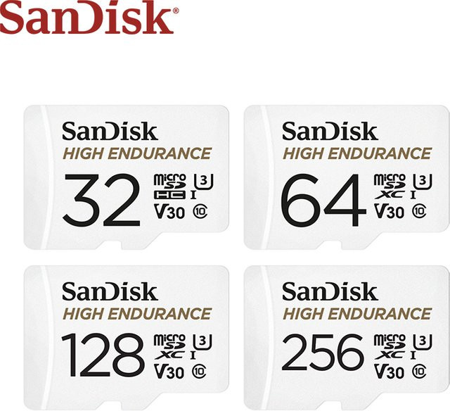SanDisk High Endurance MicroSD Speicherkarte für Dashcam V30 C10 - Bild 1