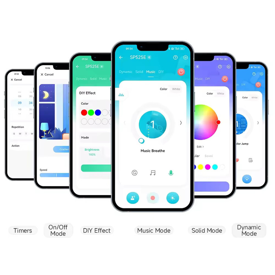 YSRSAI Mini LED Controller für RGBW FCOB Pixel LED Streifen mit Bluetooth, WiFi, App-Steuerung und Sprachsteuerung für Alexa und Google Assistant (DC5V-24V) - Bild 1