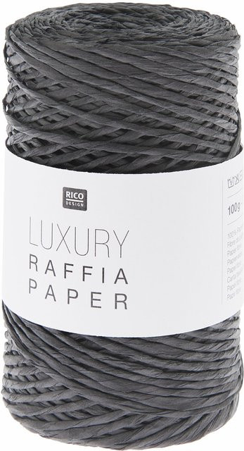 Rico Design Luxury Raffia Paper Schwarz - Bild 1