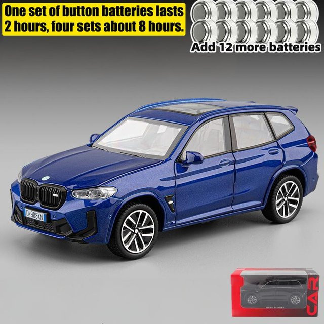 Linyi toy car Bmw X3M X3 Suv Modellauto, 1:32, Metall, mit Licht und Geräusch, ab 14 Jahren - Bild 1
