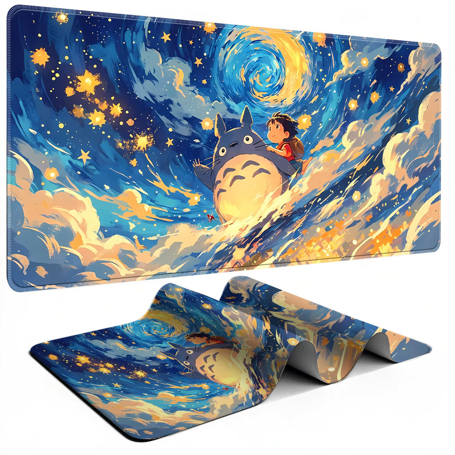Bandai Gaming-Mauspad mit Totoro-Motiv in Multicolour, Schreibtischunterlage für PC-Gamer, B/T: 90 x 40 cm oder 60 x 30 cm - Bild 3