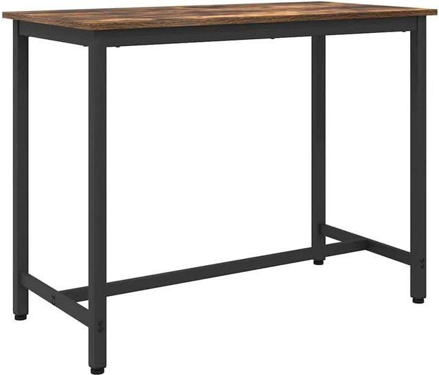 vidaXL Tisch aus geräuchertem Eichenholz in Braun, B/T/H: 100 x 50 x 76,5 cm - Bild 1