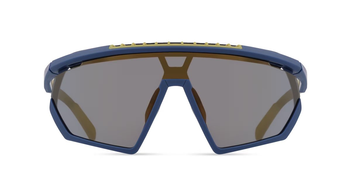 adidas SP0029-H Sportsonnenbrille, Vollrand, Kunststoff, Unisex, blau, grün - Bild 1